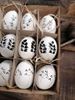 Afbeelding van Paasdecoratie hangende eieren met opdruk