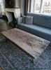 Afbeelding van Unieke robuuste houten salontafel 147 cm
