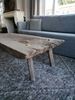 Afbeelding van Unieke robuuste houten salontafel 147 cm