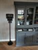Picture of Vloerlamp met smeedijzeren kettingen zwart