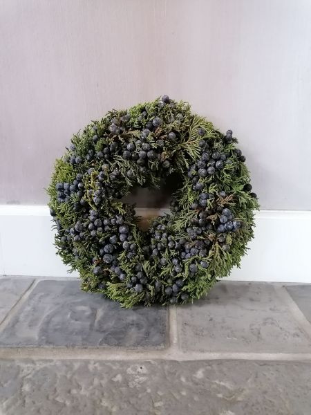 Picture of Stoer & Stijlvol besjes krans 30 cm blauw