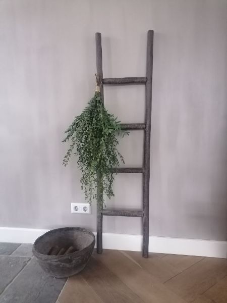 Picture of Landelijke houten ladder Grey Finish (vintage)