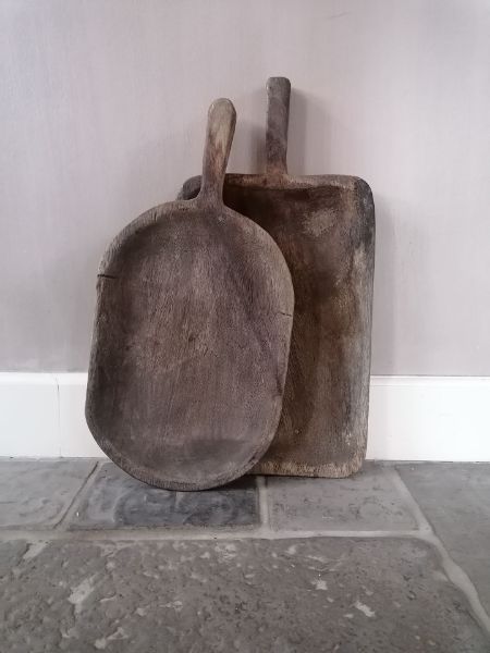 Picture of Verweerde teakhouten snijplank Indonesië rond