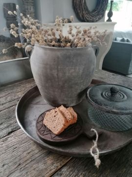 Picture of Houten plankje onderzetter met touw