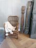 Picture of Plaid geweven met kwasten S zand
