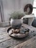 Picture of Metalen kerstbal sneeuwvlok antique 10 cm