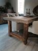Picture of Landelijke robuuste oud houten eettafel 220 cm
