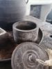 Picture of Stoer & Stijlvol houten pot met deksel & kwast