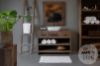 Picture of Landelijk badkamer meubel rustiek hout open 110 cm