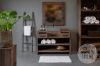 Picture of Landelijk badkamer meubel rustiek hout open 110 cm