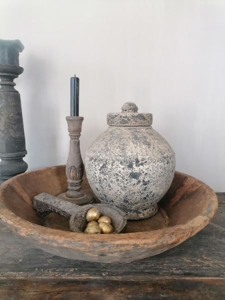 Picture of Pot Liana Moss finish rond
