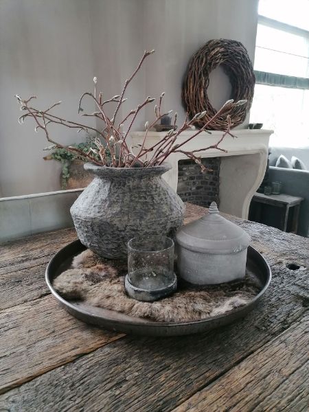 Picture of Rattan claypot Grey