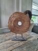 Picture of Oud houten wiel op statief L