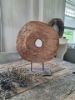 Picture of Oud houten wiel op statief L