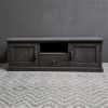 Picture of Stoer landelijk tv meubel met lade en deurtjes antique grey