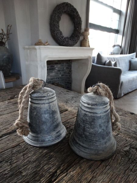 Picture of Decoratie bel (kerstklok) zink 10 cm