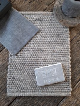 Picture of Vloerkleed handgeweven natuur wol Taupe
