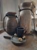 Picture of Houten verweerde onderzetter met handvat