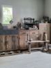 Picture of Landelijke keuken element | Smalle 2-deurs 2-lade kast