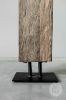 Picture of Rustiek houten vloerlamp Delhi | incl. kap linnen half hoog 5550