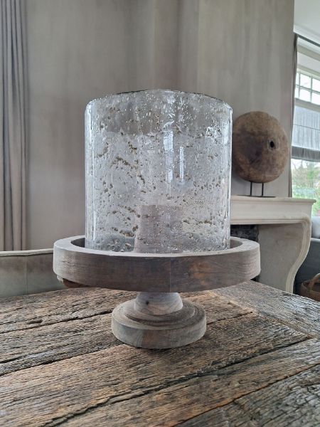 Picture of Ronde schaal op voet Grey 40 cm
