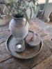 Picture of Oud rond metalen dienblad uit India S