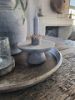 Picture of Oud rond metalen dienblad uit India S