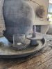 Picture of Oud rond metalen dienblad uit India XL