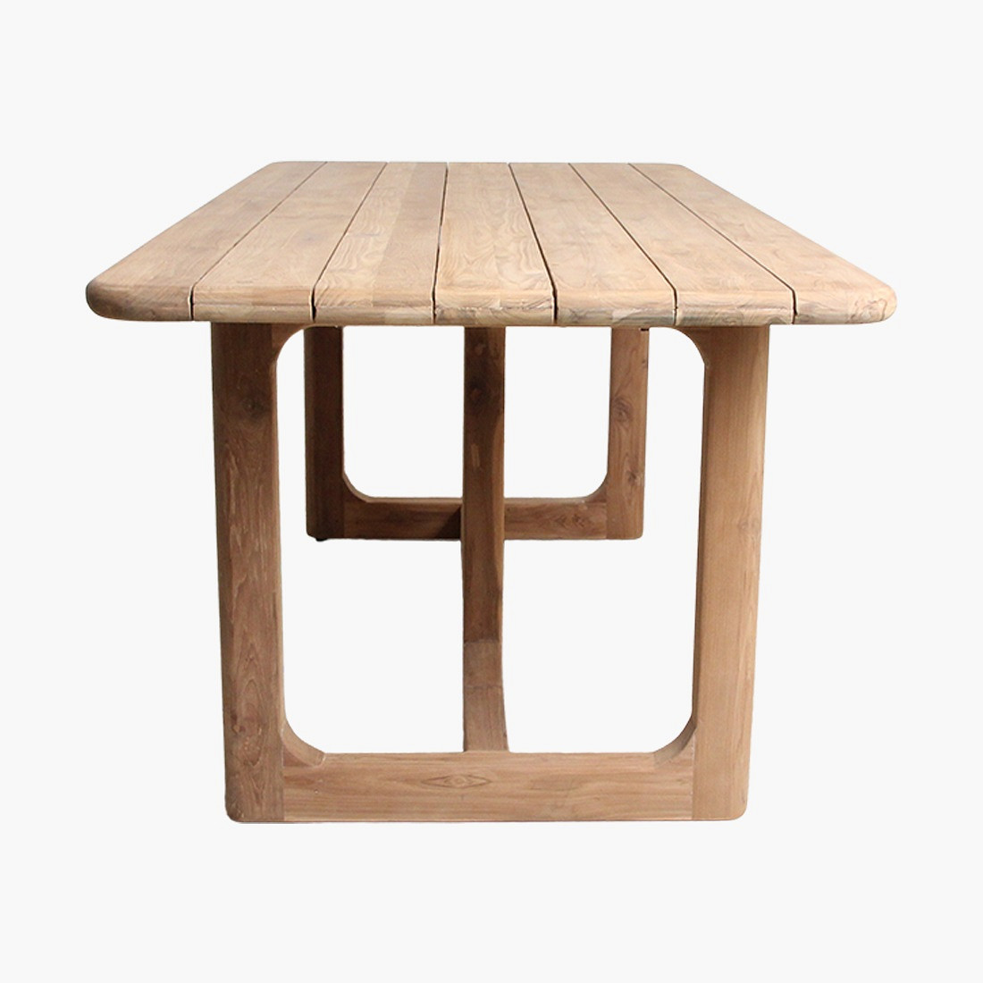 vidaXL Tuintafel 110x55x75 cm bamboe, buitentafel, tuinmeubel, eettafel, terras eettafel, stalen tafel, buitenmeubel, terrasmeubel, terrastafel