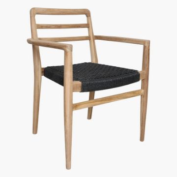 Picture of Outdoor tuinstoel met armleuning Verano black