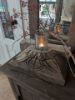 Picture of Oud houten poer met hand snijwerk XL