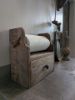 Picture of Keukenrol houder oud hout met lade
