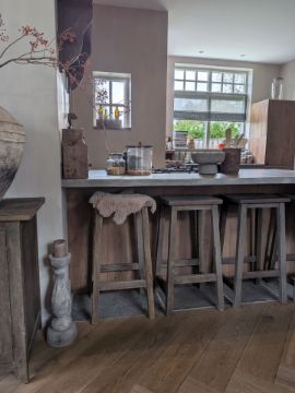 Picture of Houten bar kruk 76 cm vierkant