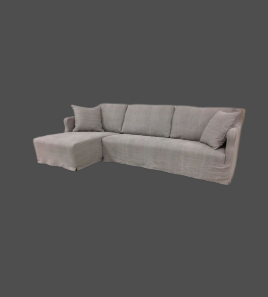 Picture of Landelijke linnen bank Milano met eiland