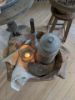 Picture of Eettafelset robuuste oud houten schaal & opmaak