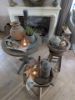 Picture of Eettafelset robuuste oud houten schaal & opmaak