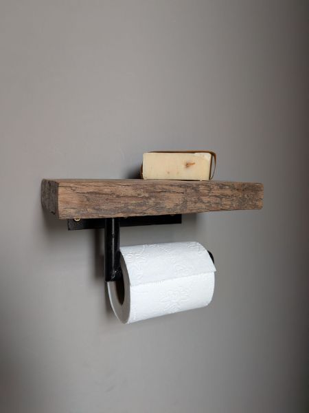 Picture of Toiletrol houder oud rustiek enkel