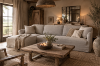 Picture of Landelijke linnen bank Milano met eiland