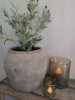 Picture of Windlicht bubbelglas Stone | 23 cm